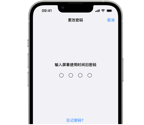 如东iPhone屏幕维修分享iPhone屏幕使用时间密码忘记了怎么办 