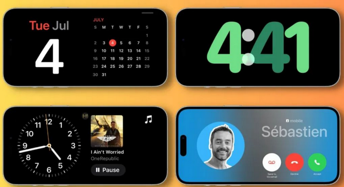如东苹果手机维修分享iOS17横屏充电待机显示有什么好处 
