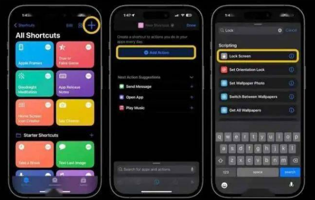 如东苹果14锁屏维修店分享iPhone14升级iOS16.4后如何创建锁屏快捷方式 