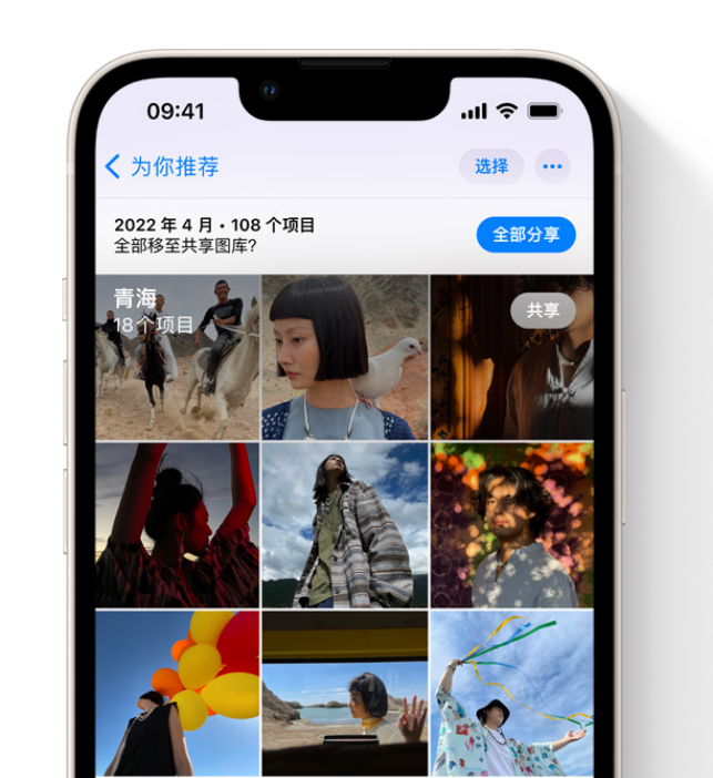 如东苹果维修网点分享在 iPhone 上使用共享图库 