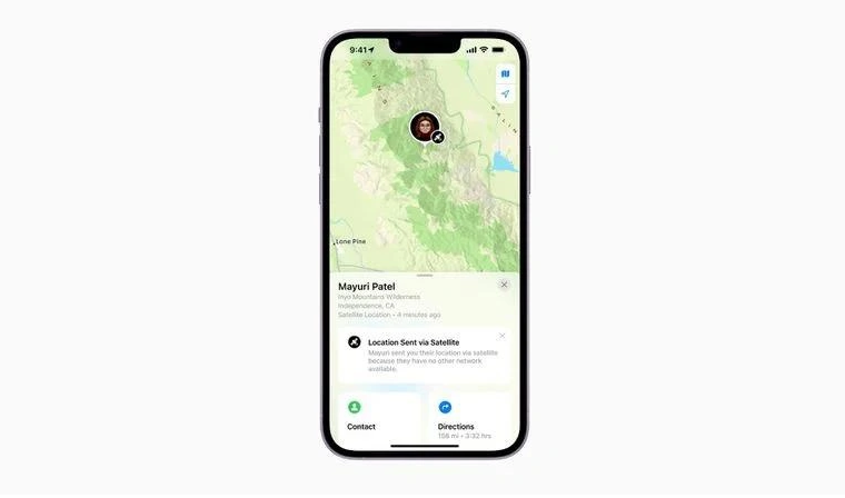 如东苹果14维修分享iPhone14系列中 FindMy功能通过卫星分享位置方法教程 